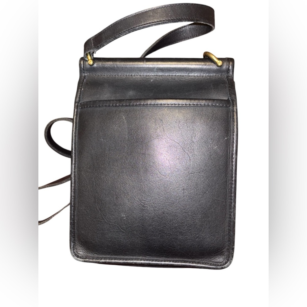 Vintage COACH Murphy Station Bag 9930 Classic black Leather Purse - Picture 4 of 9